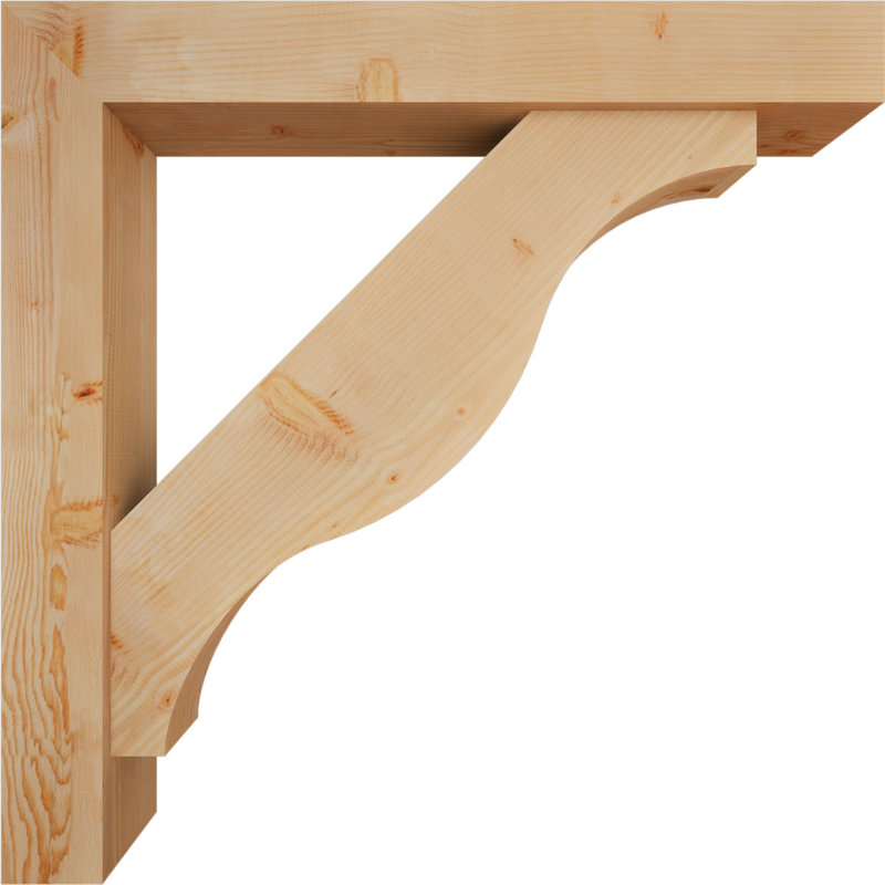 Support Funston Block avec support décalé, 48 X 48, Sapin Douglas de l 7 1/2 (lisse)