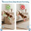 Escalier pour animaux en mousse à 4 marches pour chiots, chatons et animaux plus âgés (brun clair)-1005733024-1037747278