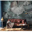 Feuilles de fleurs, art mural floral, papier peint amovible de fleurs tropicales-99178383
