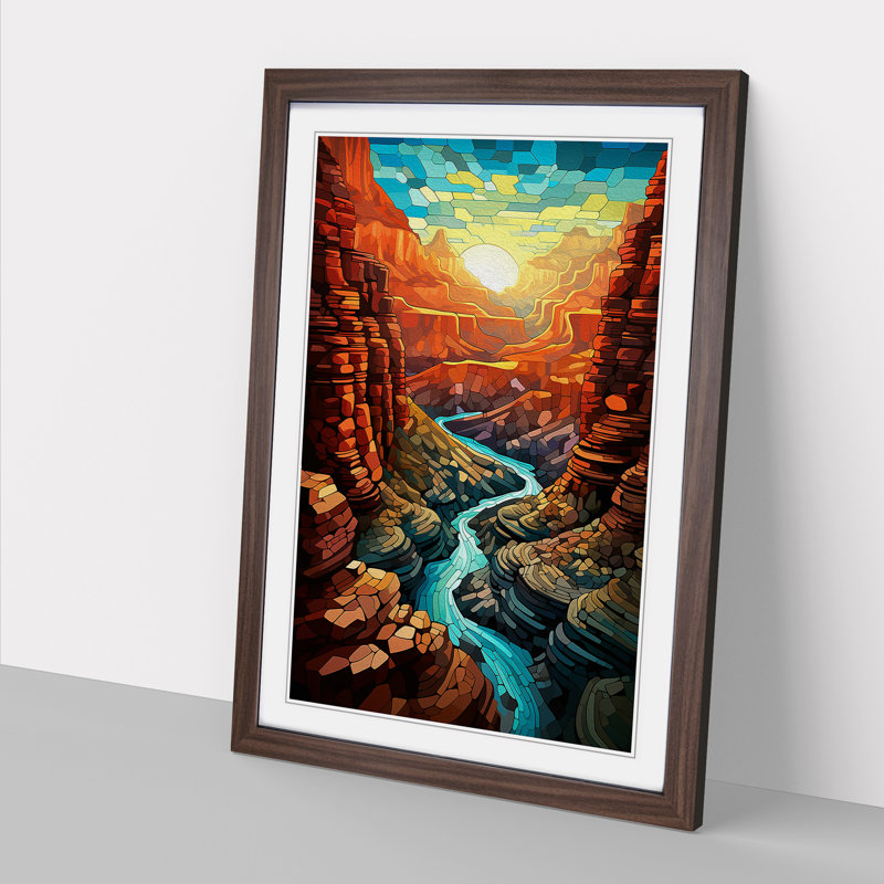 Grand Canyon Futurism - Framed Print