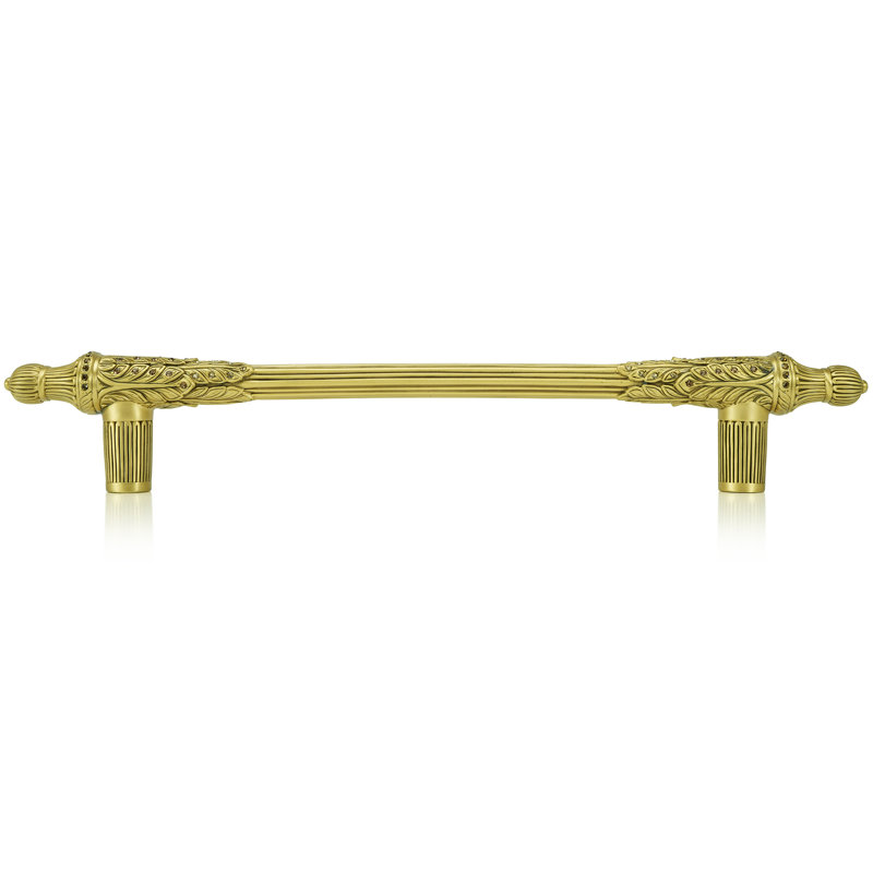 8” C TO C HAMPTON SMALL APP. PULL; LT. COLORADO, LT. SMOKE & SMOKE TOPAZ MUSEUM , Gold