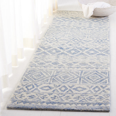 Lauren Ralph Lauren Theresa Hand Tufted, Wool Pile, Ivory / Blue Area Rug