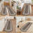 Farmhouse Kitchen Mats Non Slip Washable Boho Kitchen Rugs (Set of 3)-1866796850