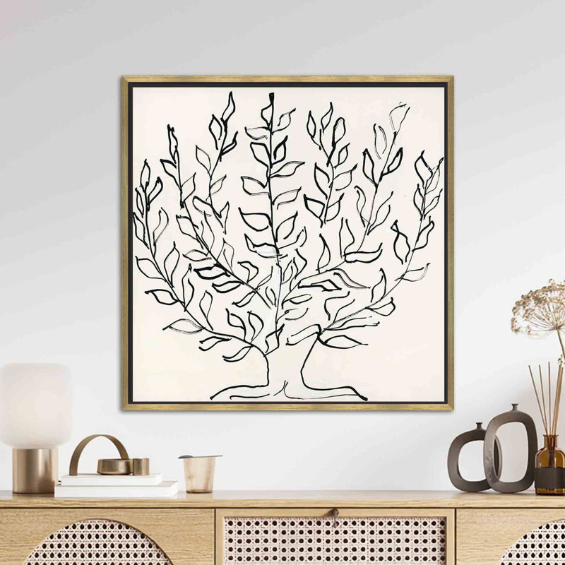 Print on Canvas, Framed Print without Mat, Gold, 30 cm H x 30 cm W