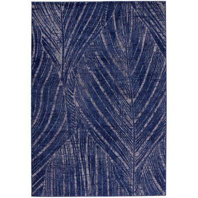 Indigo Emna - palmiers - bleu indigo
