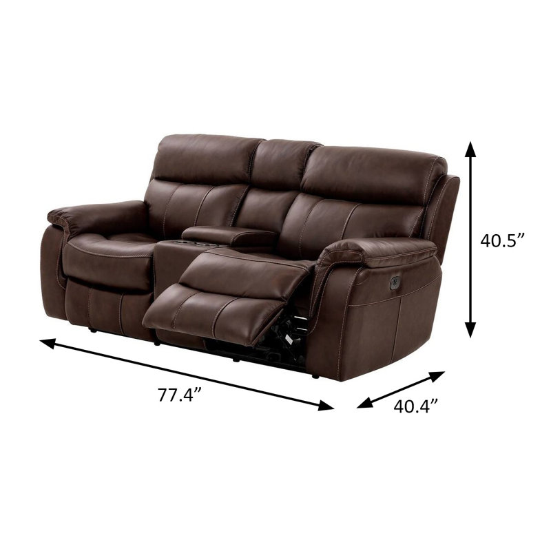 Causeuse électrique 77,4 po, brun, 77.4, Brun