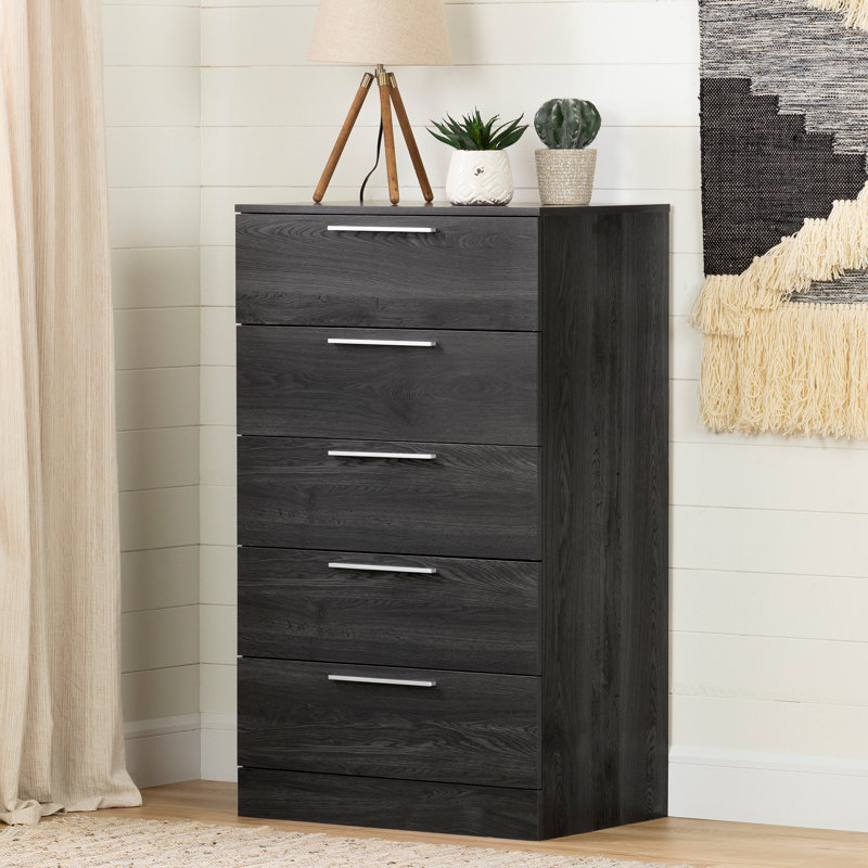 Step One Essential 5-Drawer Chest , Gray Oak