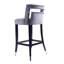 Ensemble de tabouret de bar en velours suède