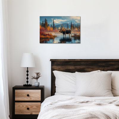 Art mural sur toile Moose