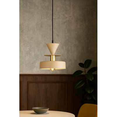 1 - Light Matte Black Drum Pendant