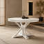 Table de salle à manger extensible rétro avec rallonge de 12 po pour salle à manger et salon (bois naturel délavé)-518096796
