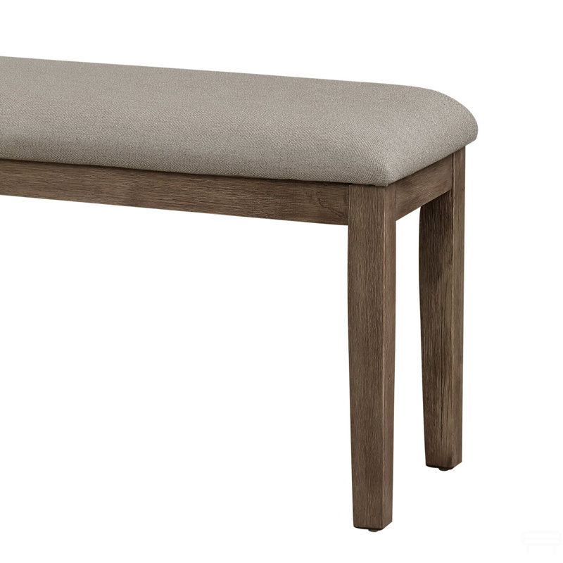 Siège rembourré en tissu 1pc, Brun