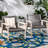 Outdoor Relax Chair - Wood & In Grey And Black Arm Height 23.00 Inches On