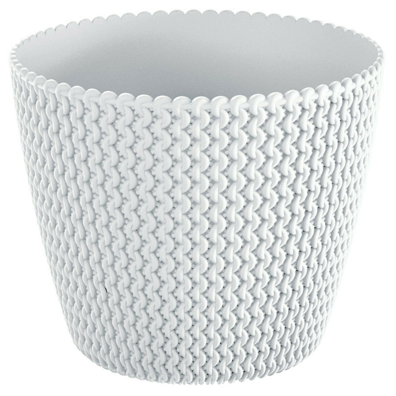 Aarah Pot Planter, Cream, 13cm H x 16cm W x 16cm D