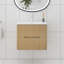 Ensemble de meuble-lavabo mural 24 po avec comptoir intégré en céramique-817935233
