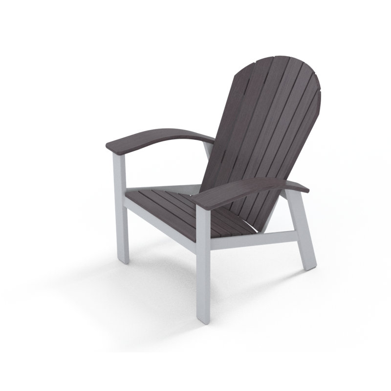 Chaise Adirondack en métal Augusto, Promenade, Neige