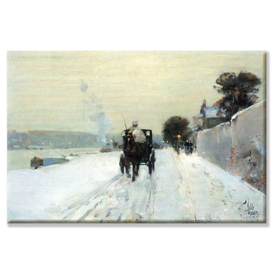 "le long de la senne" , reproduction d’art sur toile tendue