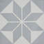 Assila 8" x 8" Straight Edge Wall & Floor Cement Tile