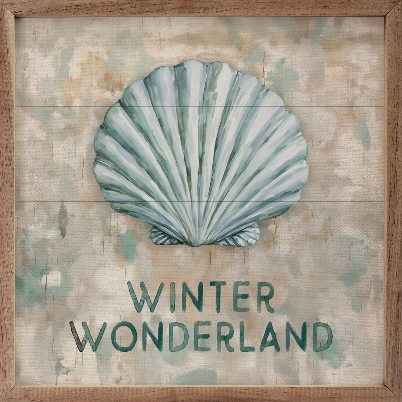 «Winter Wonderland Blue Shell», H 8 po x l 8 po