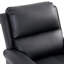 Fauteuil inclinable classique en similicuir de 34,6 po de largeur avec garniture cloutée-941187775
