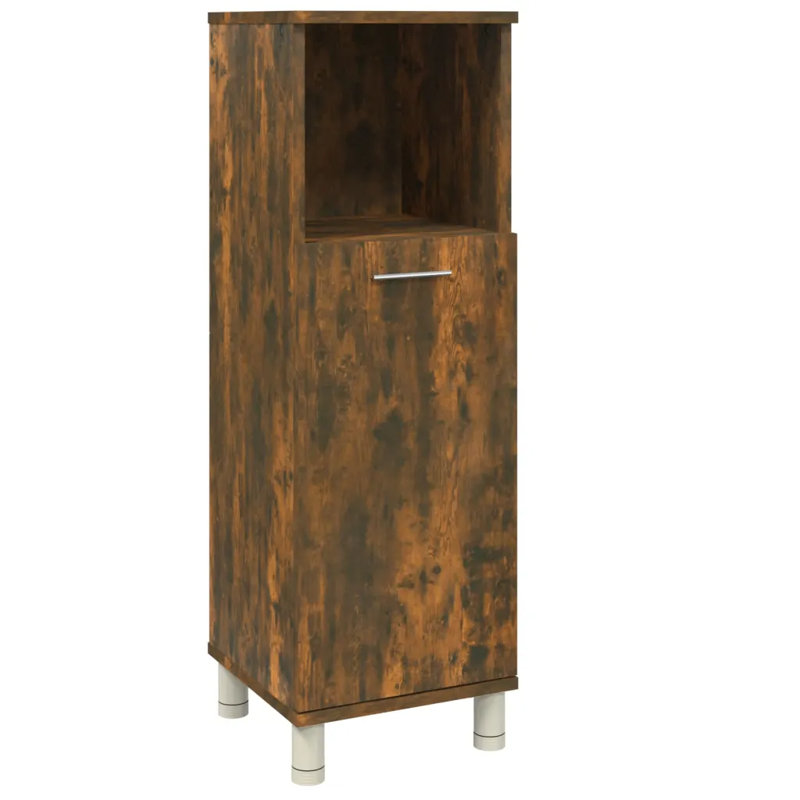 Avren Bathroom Cabinet, Smoked Oak