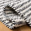 Tapis en laine / coton à tissage plat Braintree en ivoire / noir-799200541