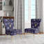 Royal Ragdolls - Chaise d'appoint rembourrée en velours bohémien et éclectique