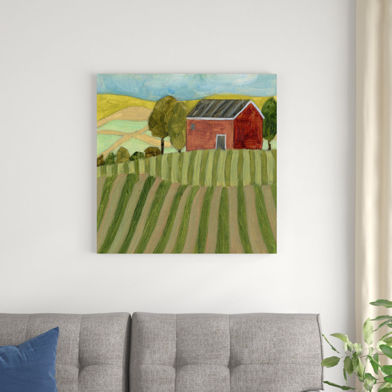 " Mountain House IV " by Melissa Wang Painting Print, 30" H x 30" W