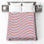 Couvre-lit matelassé rouge zigzag bleu toutes tailles-128741520