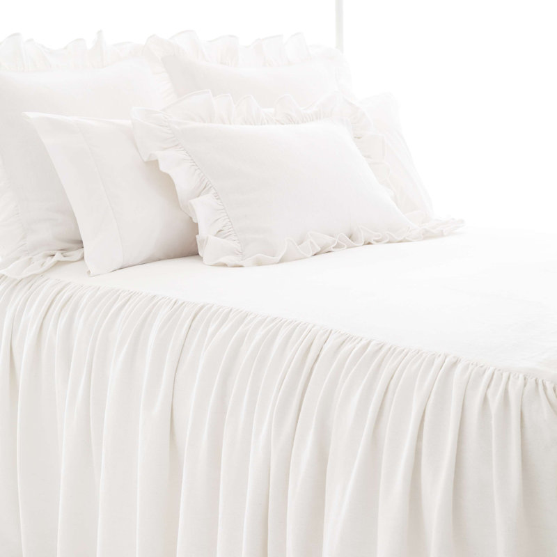 Wilton Bedspread, King Bedspread, White