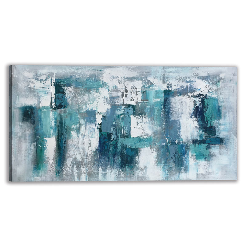 Peinture abstraite sur toile tendue