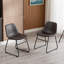 Chaise d'appoint revêtue de similicuir Davey-386379603