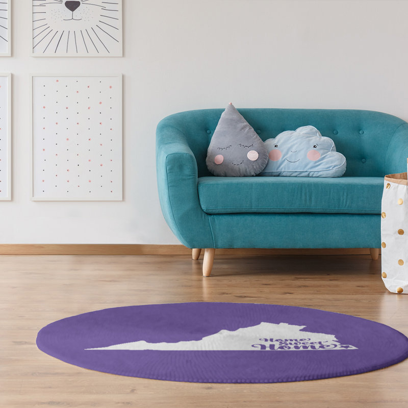 Chenille Indoor Rug, Round 5'