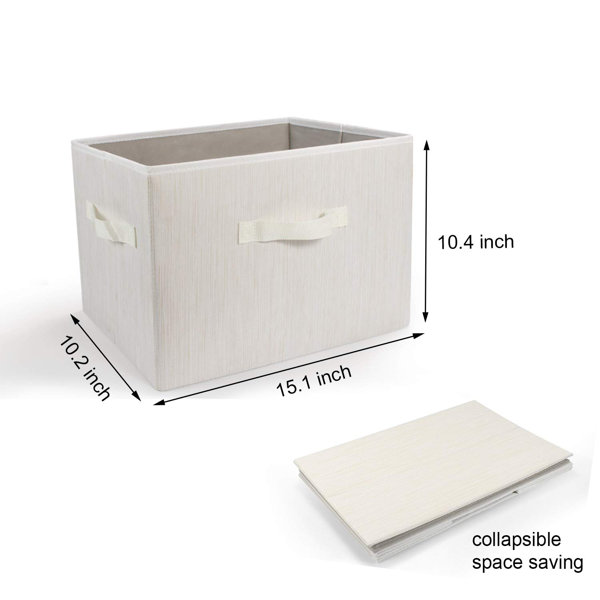 Foldable Cube Storage Bin Clothes Organizer Boxes with Handle & Zipper - On  Sale - Bed Bath & Beyond - 34652656