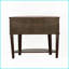 Table basse en demi-lune avec tiroirs Tablette - brun cappuccino pour vestibule de salon, solution de rangement classique