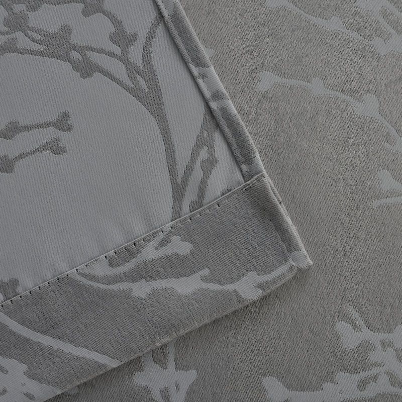 Inoue Blackout Curtain Pair, Silver