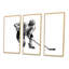 Esquisse d'un joueur de hockey dans un sport d'hiver - reproduction de cadre flottant 3 pièces sur toile-1428143220-1428143222