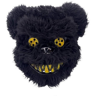 Halloween Scary Mask Bear Rabbit Bunny Mask, Bloody Plush Animal Head Mask, Cosplay Costume Props Halloween Party
