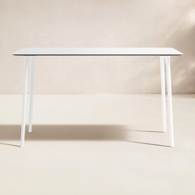 Burt 55'' Synthetic Laminate Outdoor Dining Table