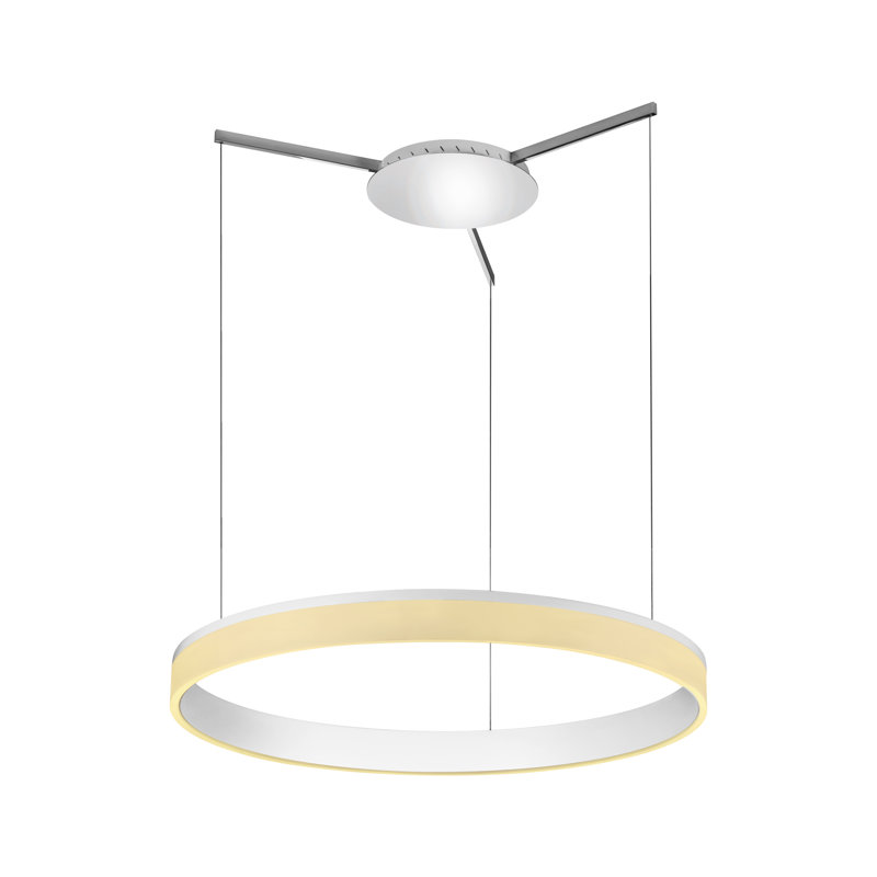 Luminaire suspendu géométrique à 1 lumière unique Ahhas, H 35,43 po x l 31,5 po x P 31,5 po