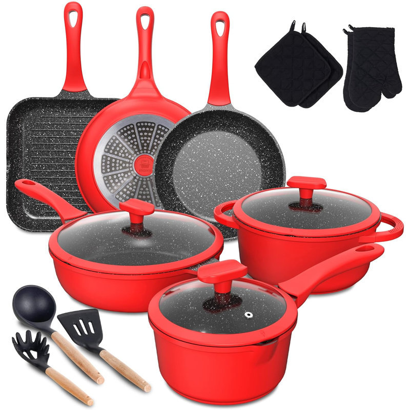 Ensemble de batterie de cuisine 16 pièces