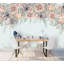 Papier peint texturé amovible floral foncé-1789496583