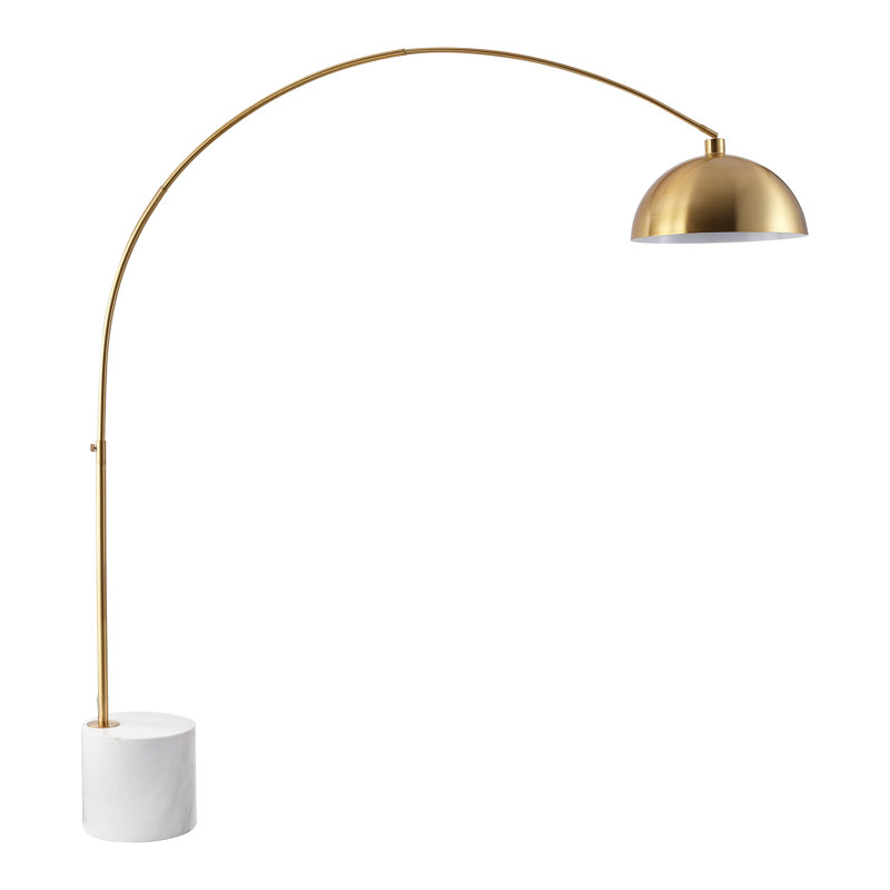 Lampe sur pied Chandrine, Doré