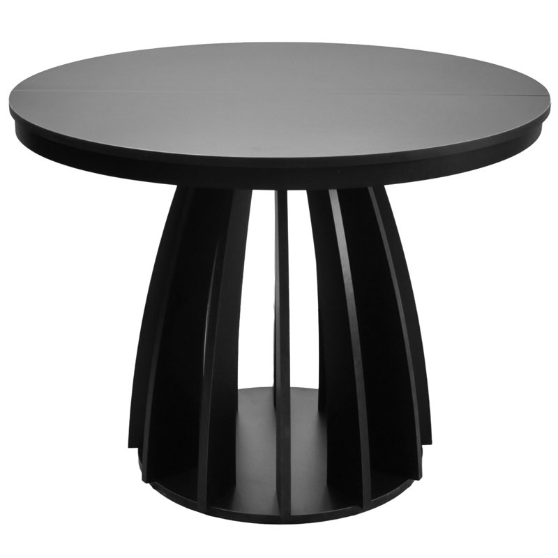 Diciffy extendable table 100-140x100 cm, Black