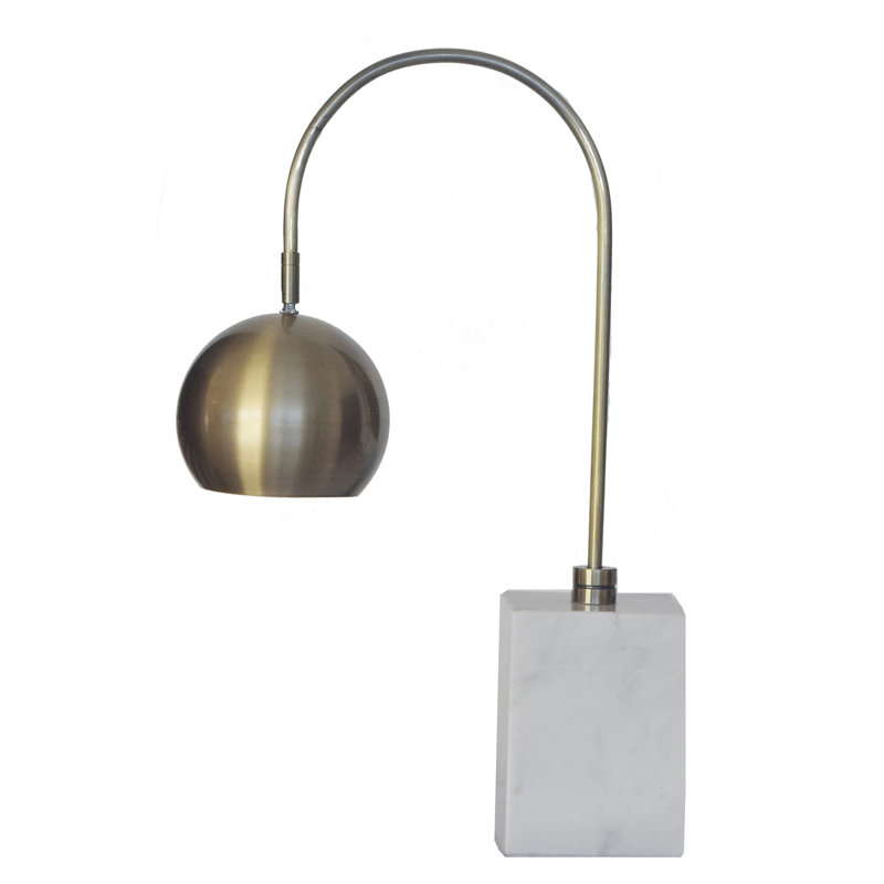Transitional 1 Light Marble Base Table Lamp