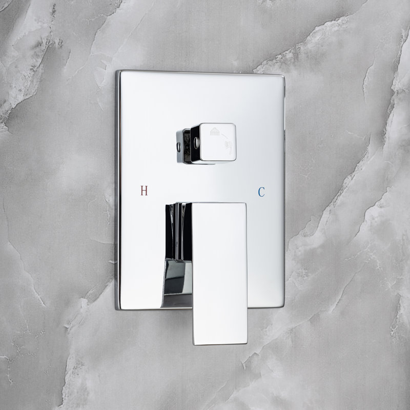Complete Shower System with Rough-in Valve, Chrome