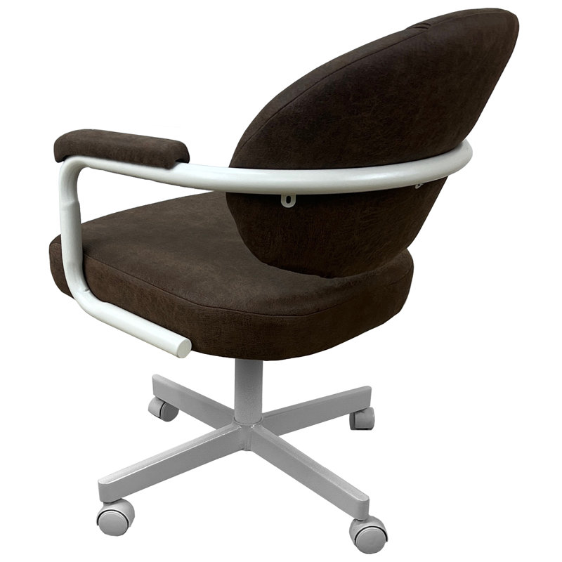 Polyester Blend Task Chair, Northwest Whiskey, White