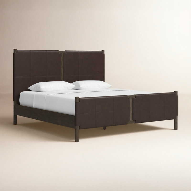 Salado Leather Bed, Heirloom Cigar, King