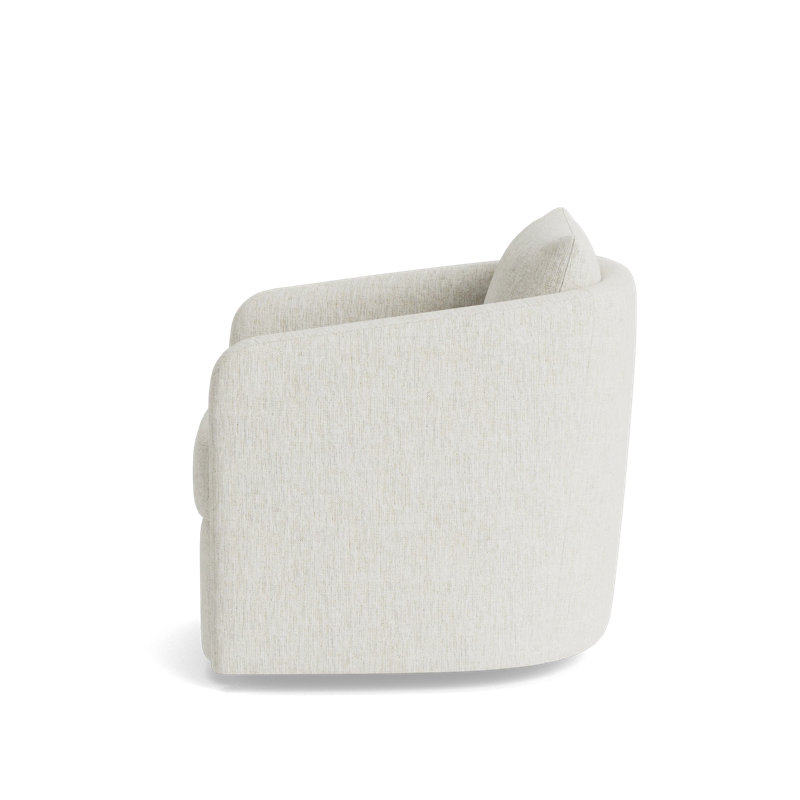 Astrid Swivel Chair, Performance Weave - Snow