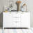 Sideboard with Wave Design - 3 Adjustable Shelves, 3 Drawers & Soft-Close Doors-1092764253